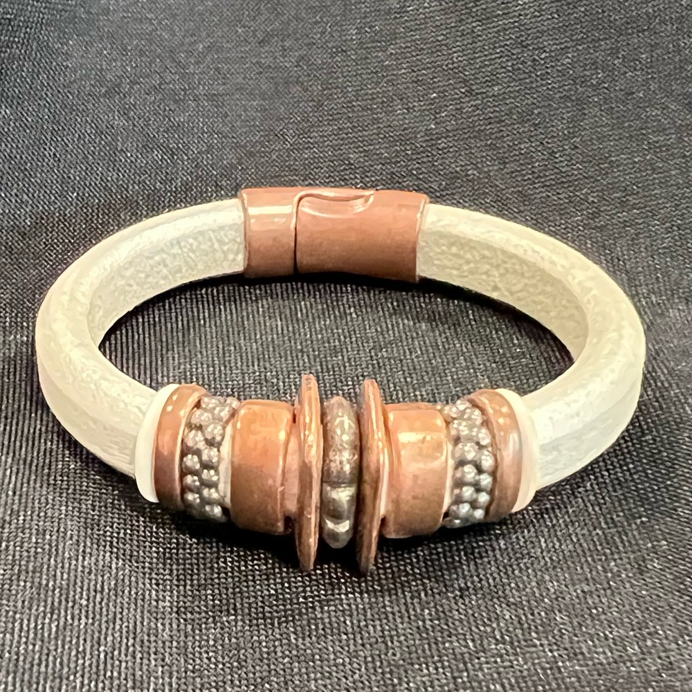 Cooper & ivory colored bracelet